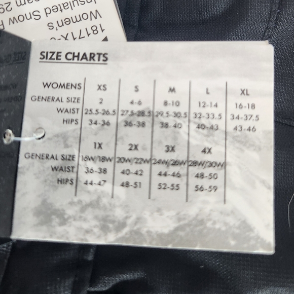 ARCTIX SKI PANTS Women 4X SHORT NWT - Picture 8 of 10